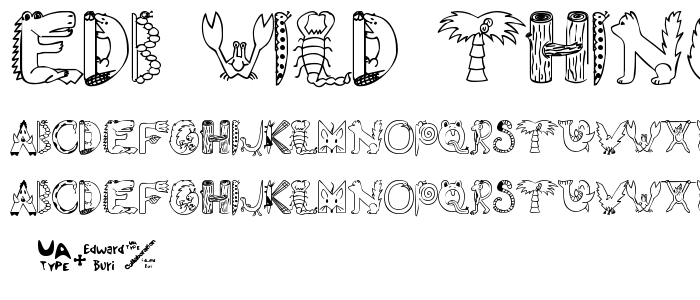 EDB Wild Things font